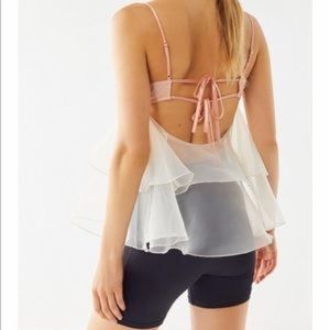 NWT Urban Outfitters Romantic Tiered Tie-Back Cami